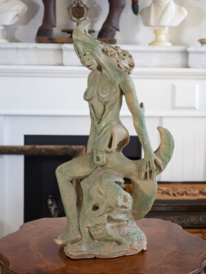 Scultura terracotta “Ceccardi” La metamorfosi sirena 1974