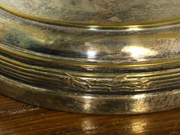 Alzatina periodo Liberty in silver plate - immagine 3