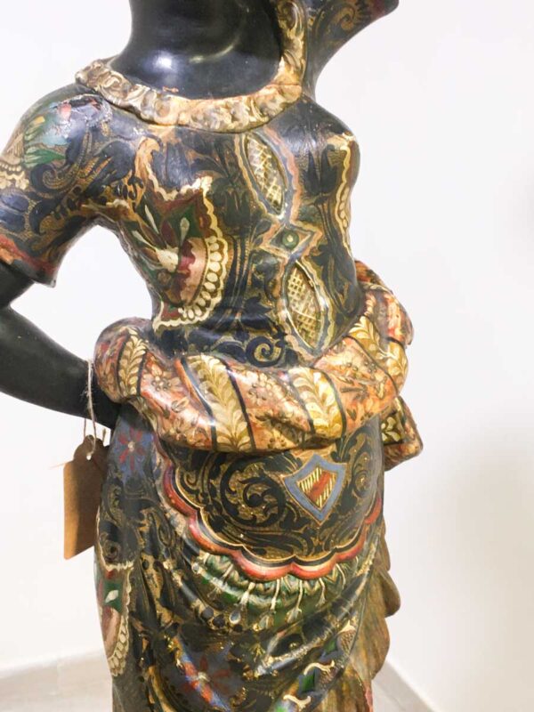 Antica scultura in legno Moro veneziano - immagine 4