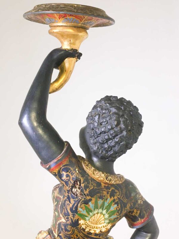 Antica scultura in legno Moro veneziano - immagine 8