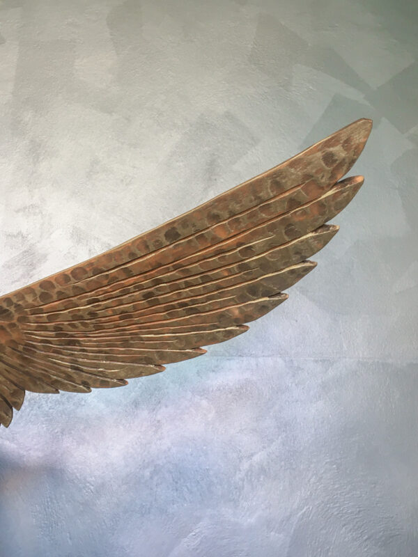 Scultura in legno aquila intagliata a mano - immagine 9