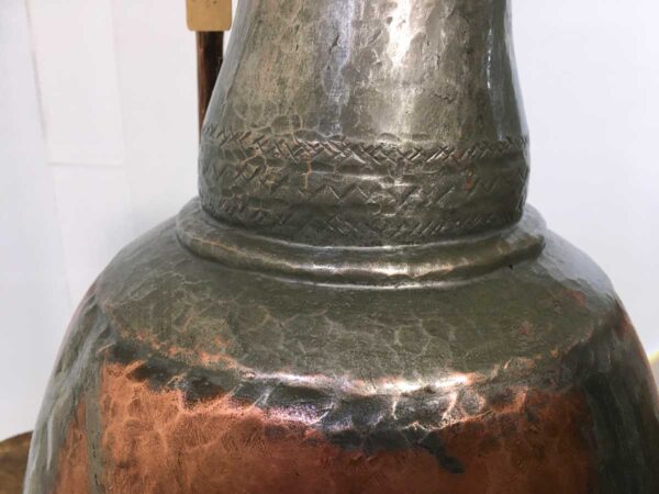 Brocca antica acqua rame con stagno - immagine 4