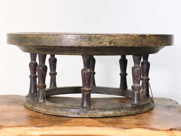 Vassoio piatto in legno da tavola orientale antico - immagine 3