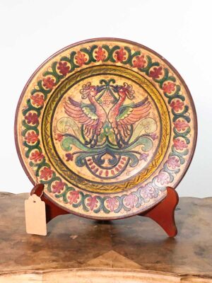 Piatto decorato in terracotta collezione Montopoli Arno