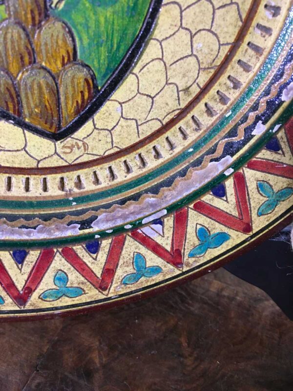 Piatto con decoro in terracotta collezione Montopoli Arno - immagine 2