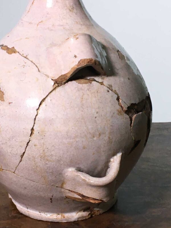 Fiaschetta terracotta del pellegrino invetriata - immagine 2