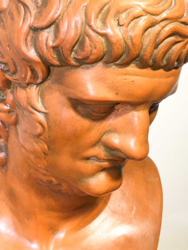 Statua busto in terracotta di Nerone copia musei capitolini - immagine 3