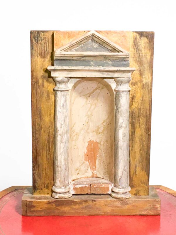 Tempio in legno elementi di recupero XVIII secolo