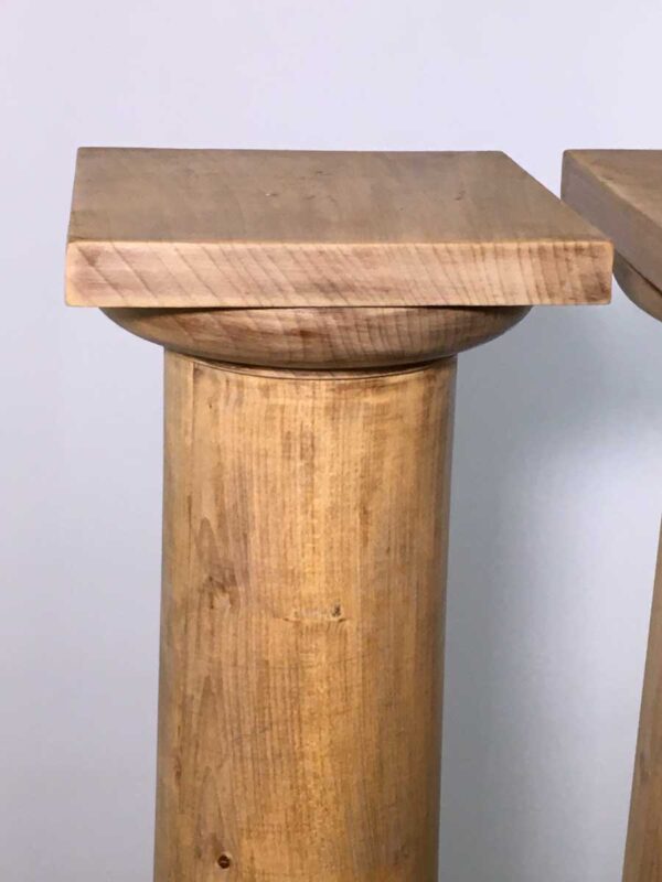 Coppia colonne antiche in legno - immagine 2