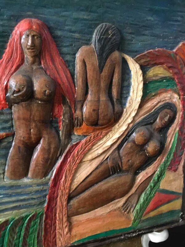 Quadro scolpito su legno di "Chiaraluce da Todi" anni ’60 - immagine 3