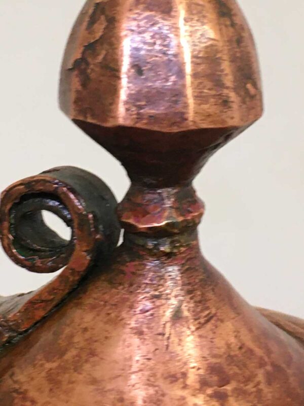 Brocca antica in rame contenitore acqua mediorientale - immagine 4