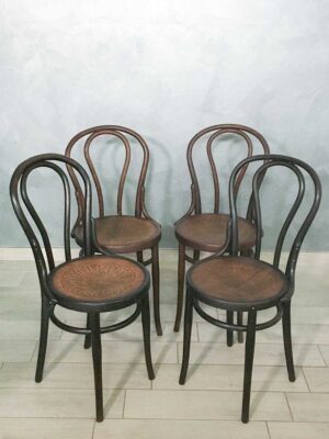 Set di quattro sedie Jacob & Josef Kohn XIX secolo