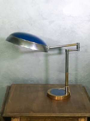 Lampada da tavolo design anni '60 cromata snodabile