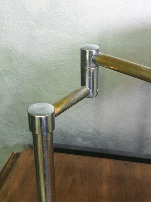Lampada da tavolo design anni '60 cromata snodabile - immagine 5