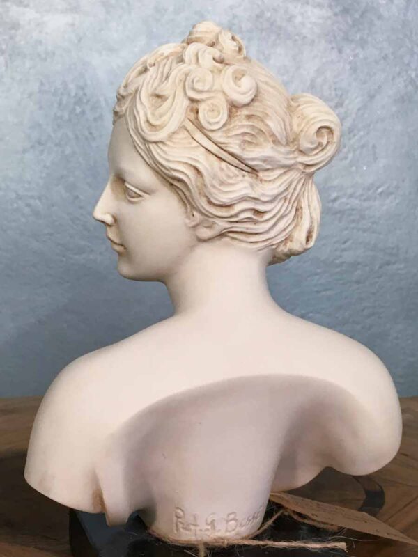 Busto in polvere di marmo autore Giuseppe Bessi - immagine 4