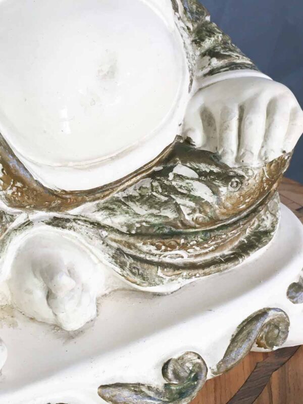 Statua Buddha felice in gesso anni mid century - immagine 3
