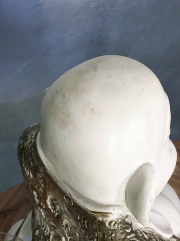 Statua Buddha felice in gesso anni mid century - immagine 4