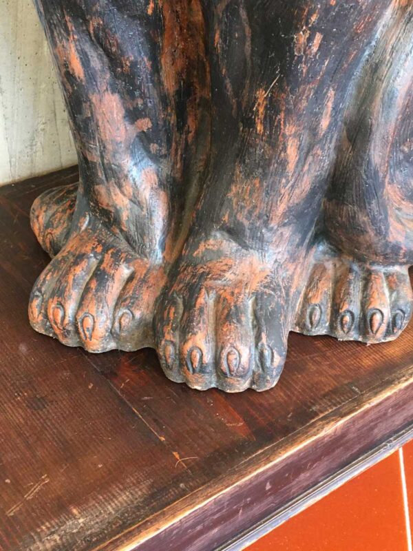 Scultura pantera in terracotta XX secolo - immagine 3