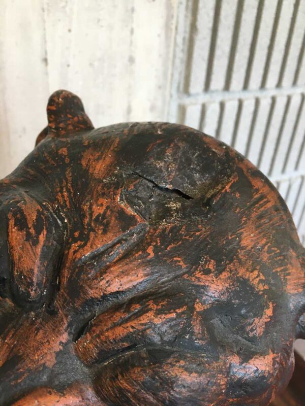 Scultura pantera in terracotta XX secolo - immagine 4