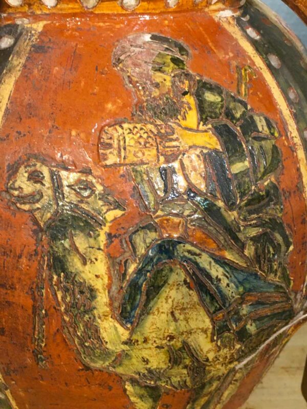 Grande vaso ansato in terracotta della collezione Montopoli Arno XX sec. - immagine 3
