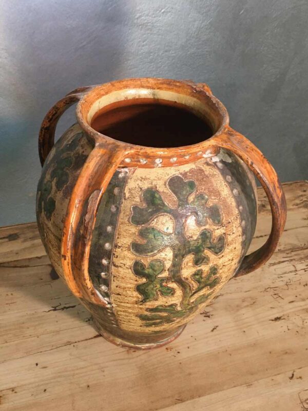 Grande vaso ansato in terracotta della collezione Montopoli Arno XX sec. - immagine 4