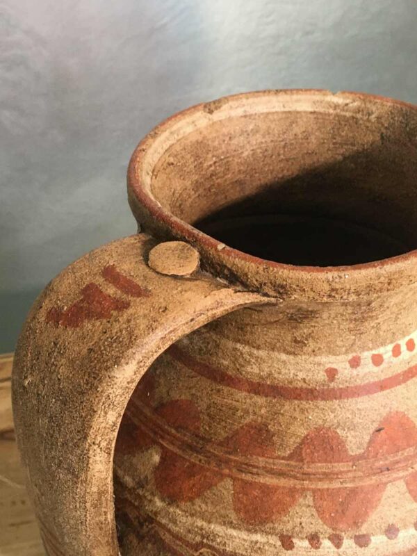 Vaso brocca in terracotta dipinta "Wabi sabi" XX secolo - immagine 3