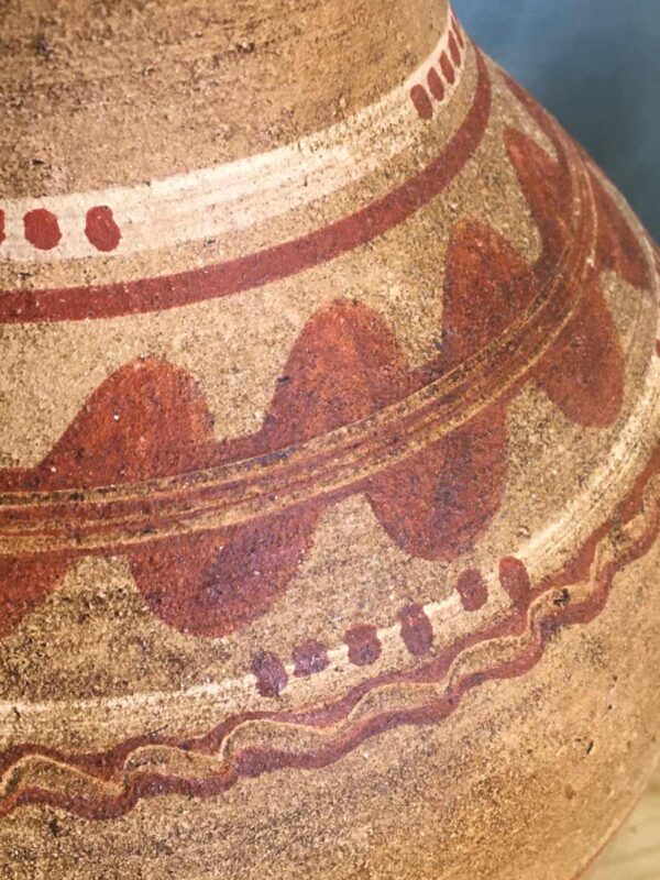 Vaso brocca in terracotta dipinta "Wabi sabi" XX secolo - immagine 4