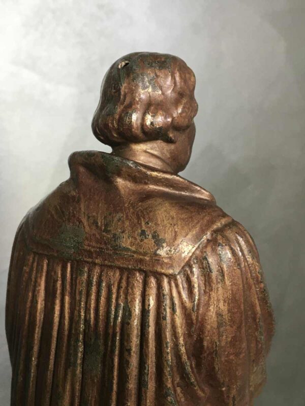 Statua in metallo raffigurante Martin Lutero Dresda Germania - immagine 3