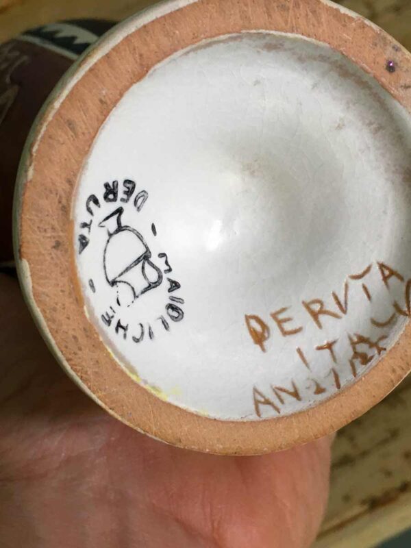 Coppia anfore maiolica di Deruta anni circa ’30-‘40 - immagine 4