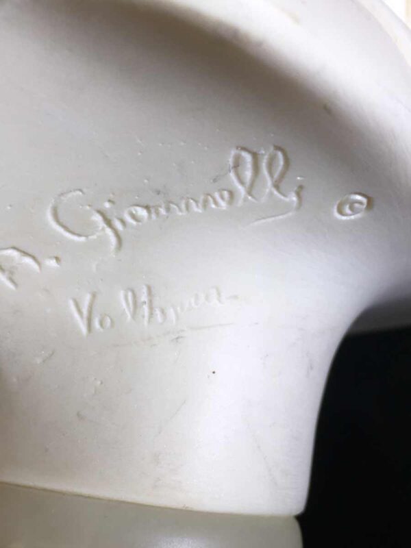 Busto scultura polvere di marmo Il David di A. Giannelli XX secolo - immagine 4