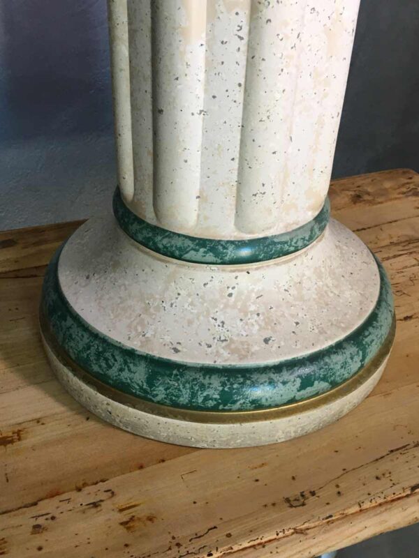 Colonna in ceramica di Deruta stile dorico XX secolo - immagine 4