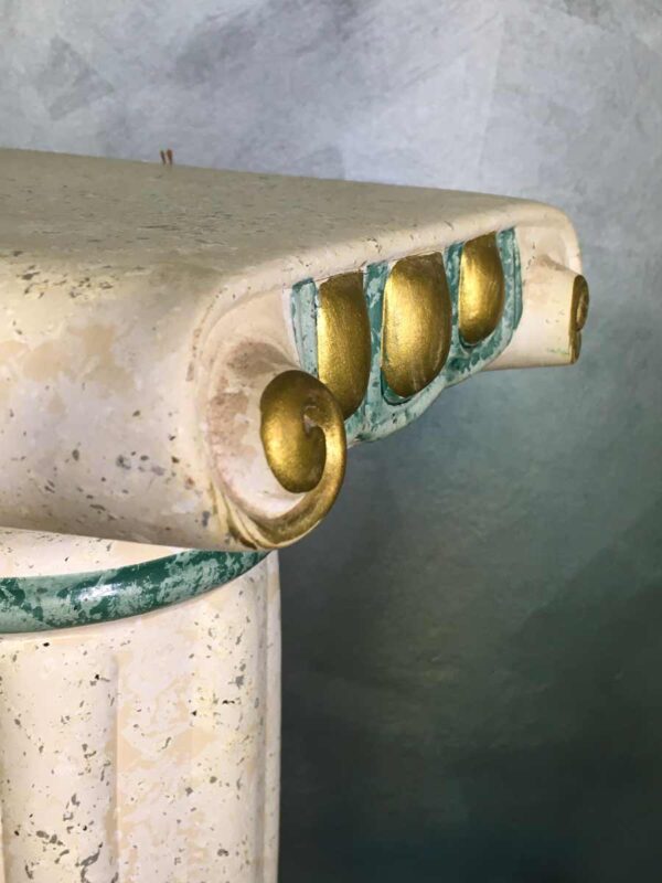 Colonna in ceramica di Deruta stile dorico XX secolo - immagine 5