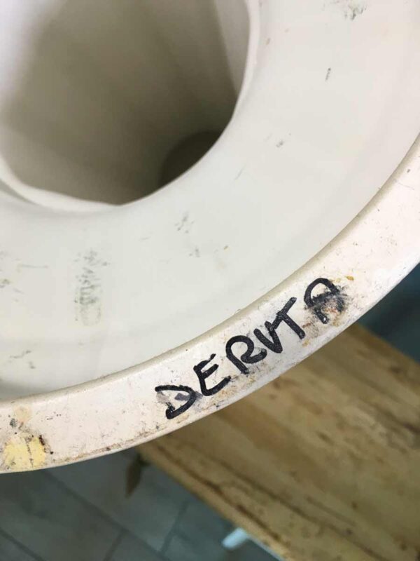 Colonna in ceramica di Deruta stile dorico XX secolo - immagine 6