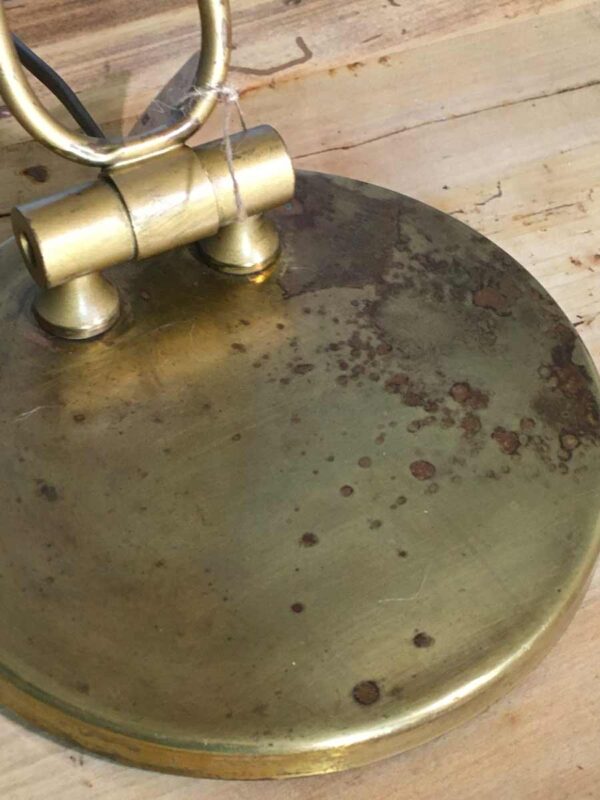 Lampada antica regolabile ottone dorato prima metà XX secolo - immagine 3