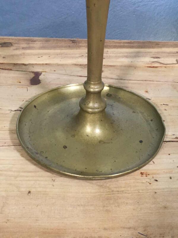 Lampada ad olio in ottone XIX secolo - immagine 5
