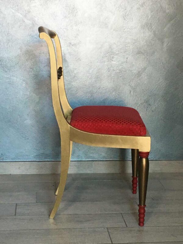 Sedia antica gambe sciabola da bottega toscana tra XVIII e XIX secolo - immagine 4