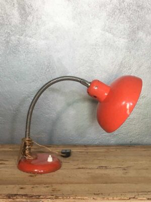 Lampada vintage mid century snodabile arancione