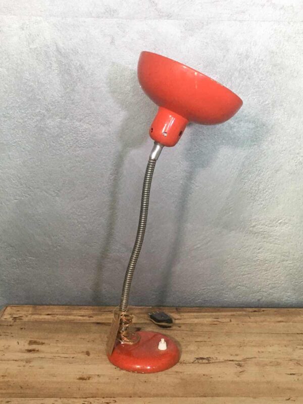 Lampada vintage mid century snodabile arancione - immagine 2