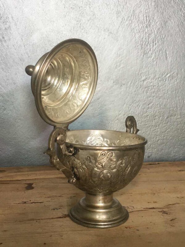 Zuccheriera in silver plate XX secolo - immagine 3