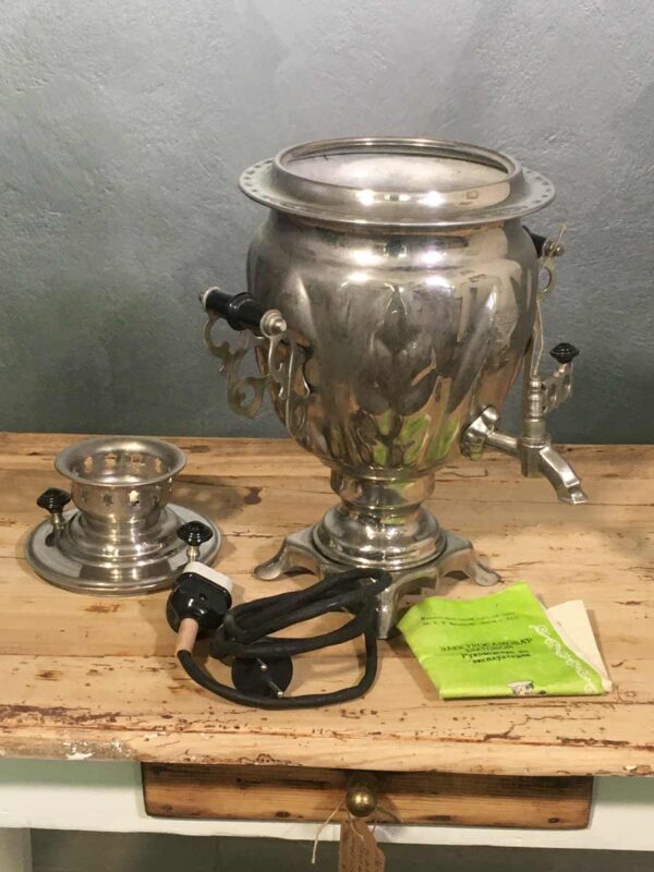 Samovar russo inox elettrico XX secolo - immagine 4