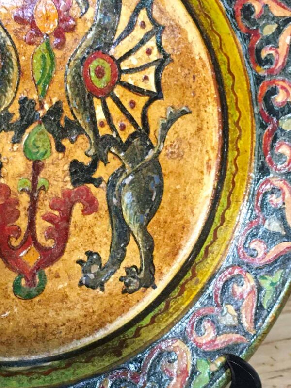 Piatto antico decorato in terracotta collezione Montopoli Arno - immagine 2