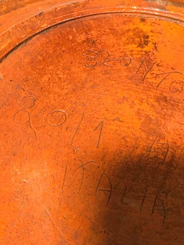 Piatto antico decorato in terracotta collezione Montopoli Arno - immagine 3