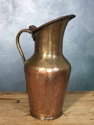 Caraffa antica in rame per acqua o vino XIX-XX secolo