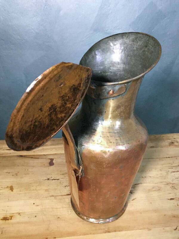 Caraffa antica in rame per acqua o vino XIX-XX secolo - immagine 3