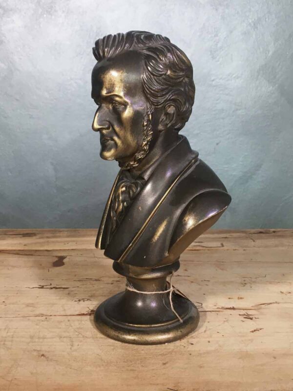 Busto polvere di marmo Wagner autore A. Giannelli - immagine 3