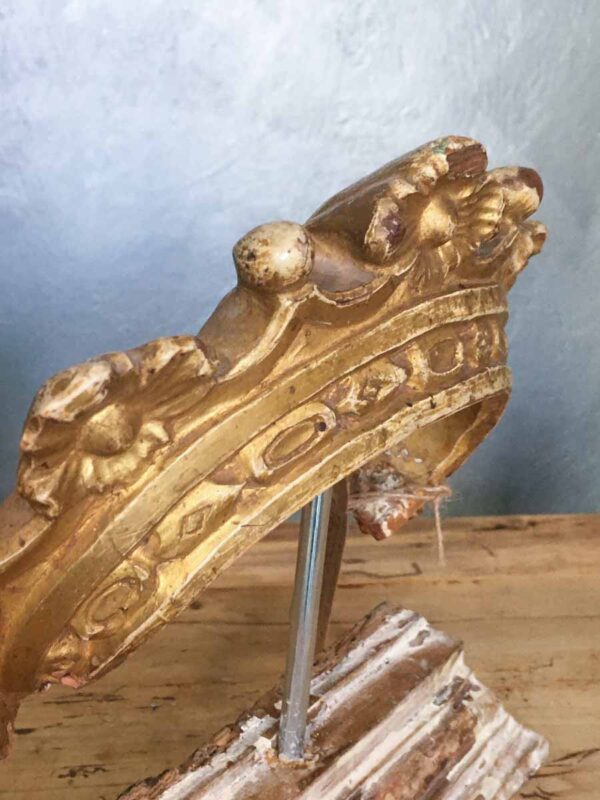 Corona legno da recupero scultura religiosa XVIII secolo - immagine 2