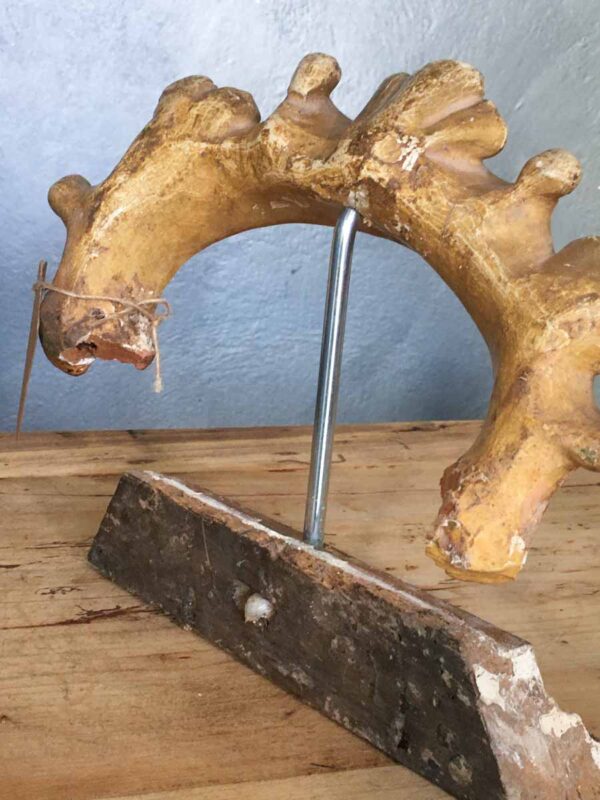 Corona legno da recupero scultura religiosa XVIII secolo - immagine 3