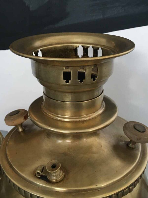 Samovar antico in ottone russo ottone XIX secolo - immagine 2