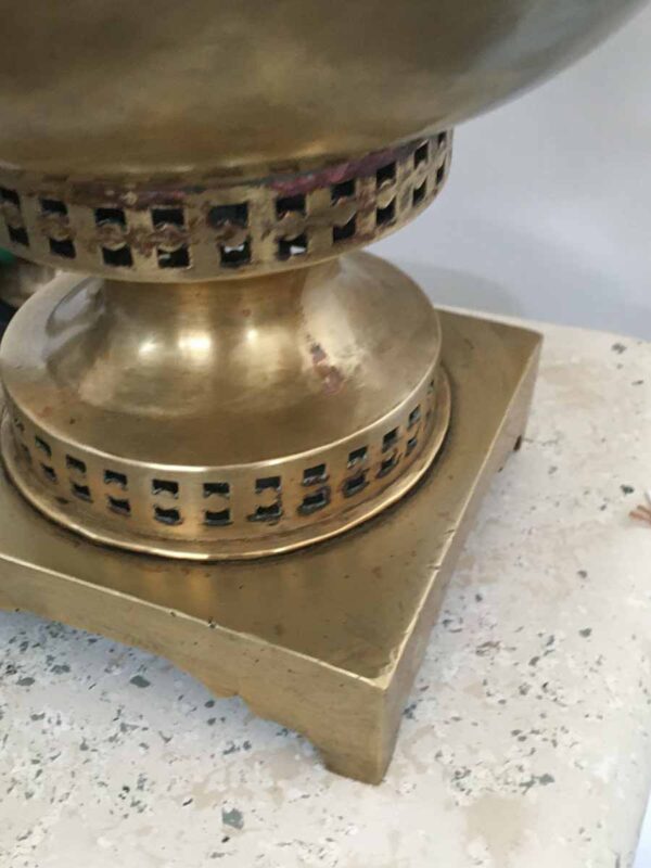Samovar antico in ottone russo ottone XIX secolo - immagine 4