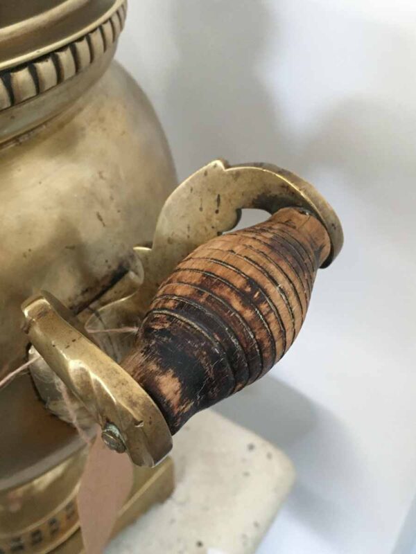 Samovar antico in ottone russo ottone XIX secolo - immagine 5